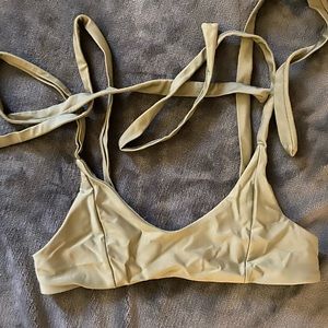 Two piece mafia olive green top size small